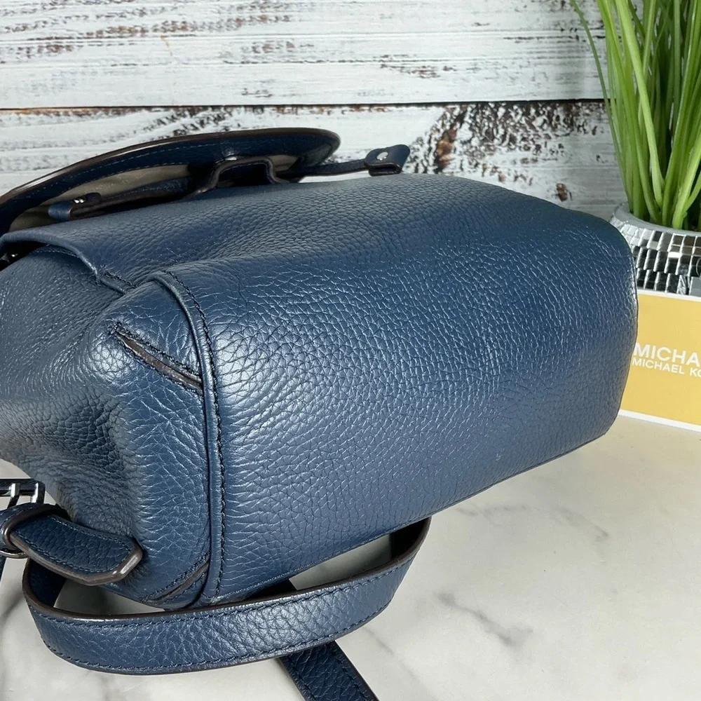 Michael Kors Bag‎ Navy Blue Leather Backpack